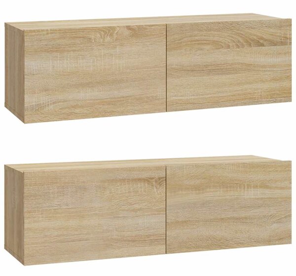 4dílný set TV skříněk dub sonoma kompozitní dřevo 3114536