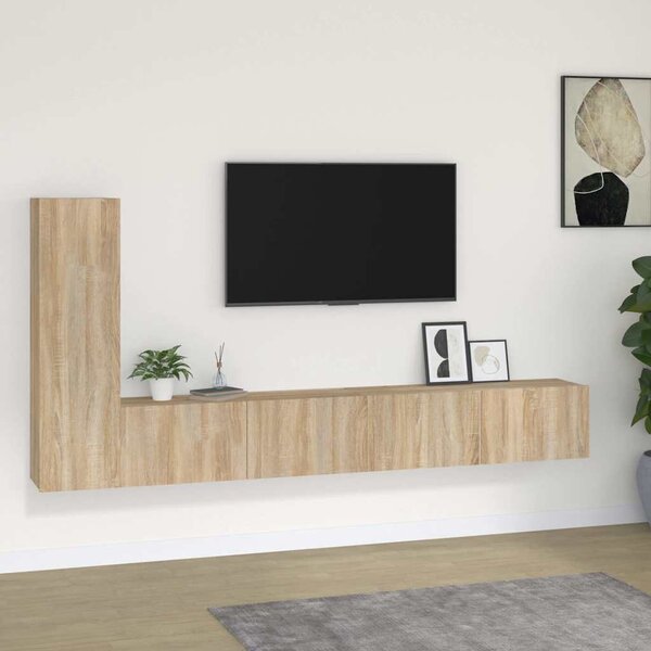 3dílný set TV skříněk dub sonoma kompozitní dřevo 3114320
