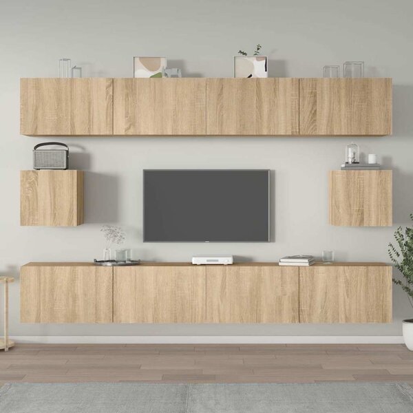6dílný set TV skříněk dub sonoma kompozitní dřevo 3114368