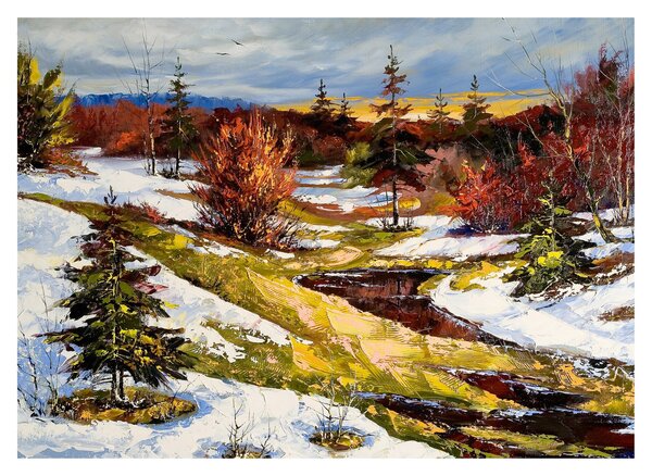 Obraz - Příchod jara (70x50 cm)
