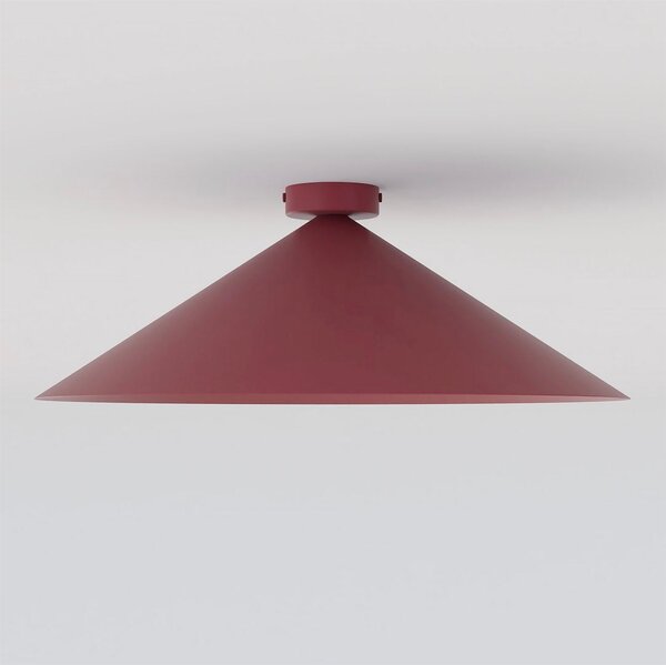 Stropní svítidlo MONO 1L – vínové, opálové sklo, 1× E14, šířka 50 cm