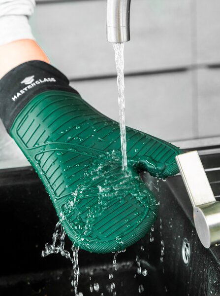 Silikonová chňapka MasterClass zelená MCSILGLOVEGRN