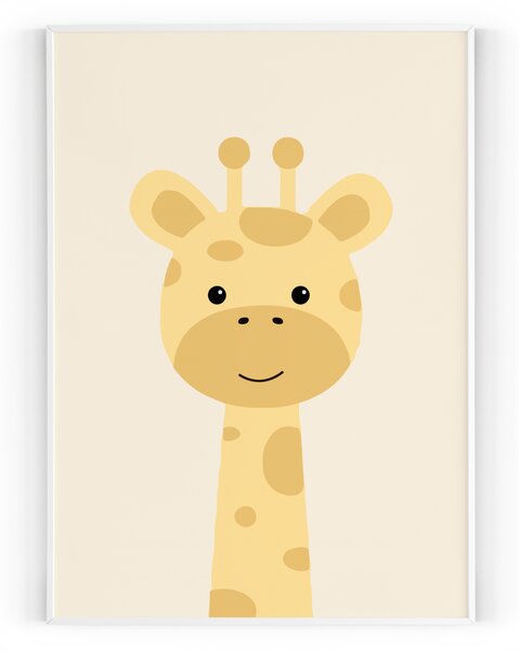 Plakát / Obraz Žirafa 30 x 40 cm Tiskové plátno