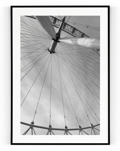 Plakát / Obraz London Eye Pololesklý saténový papír 50 x 70 cm