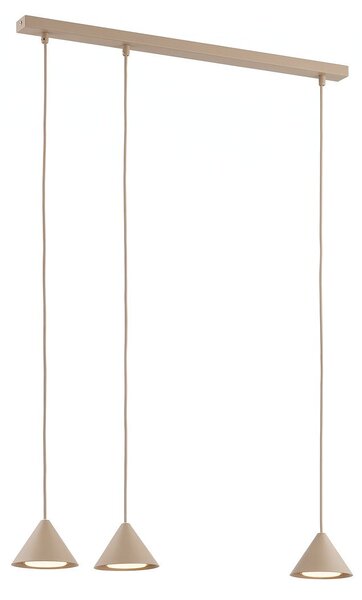 Závěsné svítidlo ELIT 3 – moka, 3× GX53, šířka 70 cm
