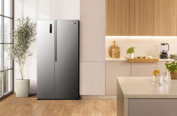 Americká chladnička Gorenje NRS917E41X – objem 347 / 197 l, hlučnost