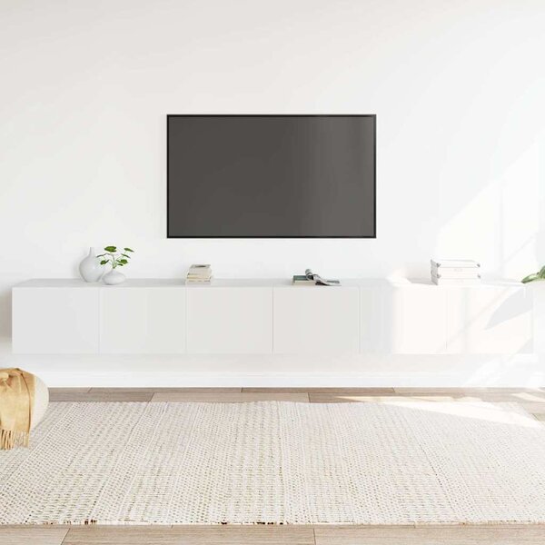 3dílný set TV skříněk bílý kompozitní dřevo 3114470