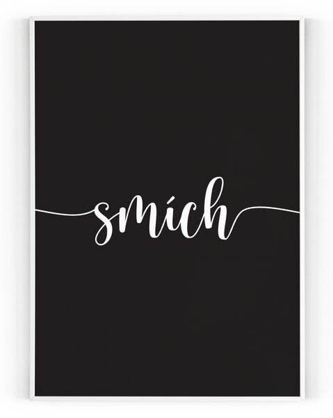 Plakát / Obraz Emoce smích Pololesklý saténový papír A4 - 21 x 29,7 cm