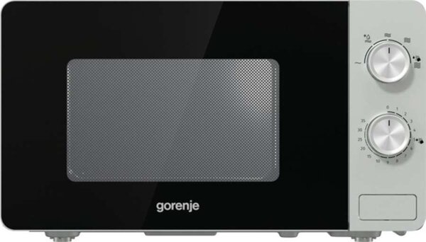 Mikrovlnná trouba Gorenje MO17E1S – 17 l, 700 W, stříbrná