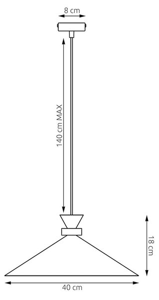 Závěsné svítidlo OLIVO 1M – vínové, 1× GX53, šířka 40 cm
