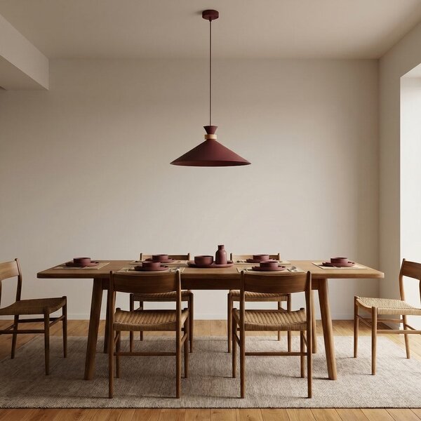 Závěsné svítidlo OLIVO 1M – vínové, 1× GX53, šířka 40 cm
