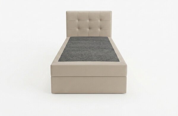 Čalouněná postel boxspring DIRELIS TRINITY 90x200 cm béžová Matrace: Matrace Bonell pružinová