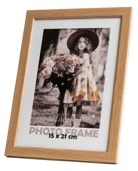 FANDY Dřevěný rámeček Style 15x21 3 světle hnědý