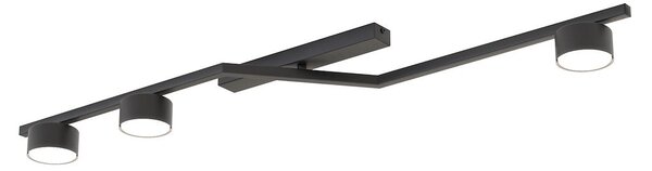 Stropní svítidlo SKAN 3 – černé, 3× GX53, šířka 100 cm