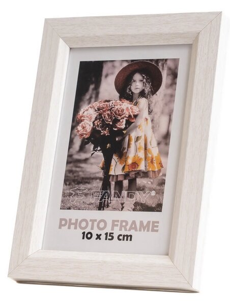 FANDY Dřevěný fotorámeček Bevel 10x15 1 béžový