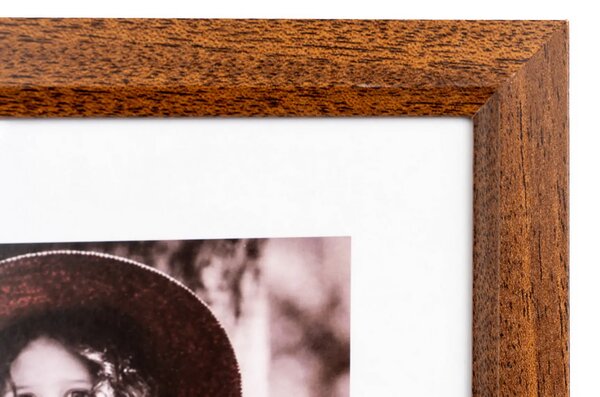 FANDY Dřevěný fotorámeček Bevel 15x21 3 tmavě hnědý