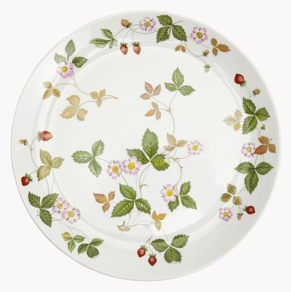 Mělký talíř z kostního porcelánu Fine Bone China Wild Strawberry