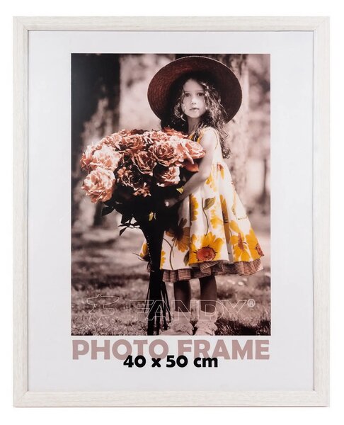 FANDY Dřevěný fotorámeček Bevel 40x50 1 béžový