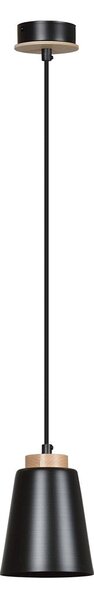 Závěsné svítidlo BOLERO 1 – černé, 1× E27, šířka 14 cm