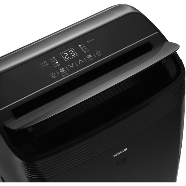 Sencor - Chytrá mobilní klimatizace 900W/230V 9000 BTU Wi-Fi černá + DO