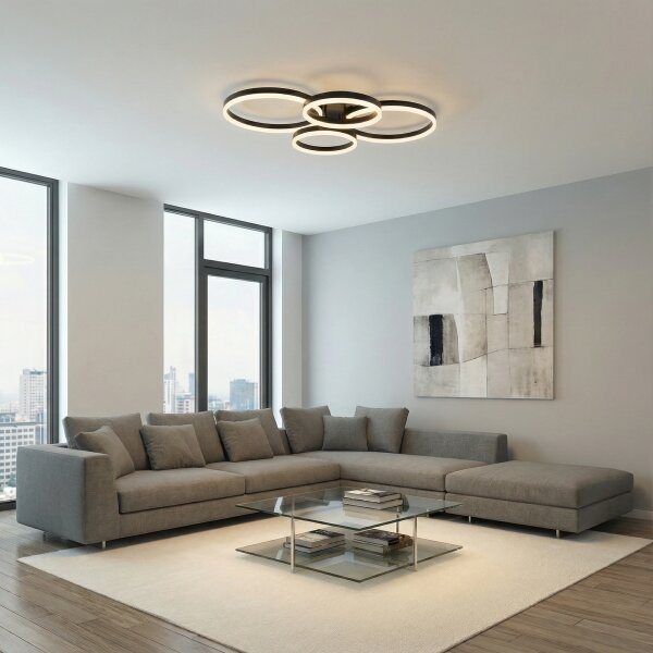 Brilagi - LED Stmívatelné stropní svítidlo ORBITS LED/52W/230V 3000-6000K + DO