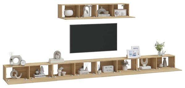 6dílný set TV skříněk dub sonoma kompozitní dřevo 3114608