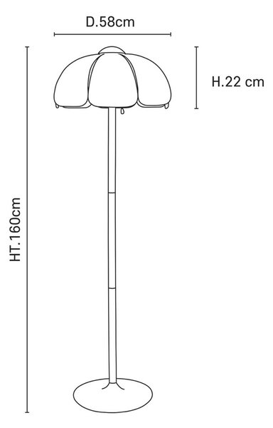 MARKET SET Stojací lampa Coquillage, proutěné pletivo/dřevo, E27, Světlé dřevo, Obývací pokoj / jídelna, Dřevo, Design