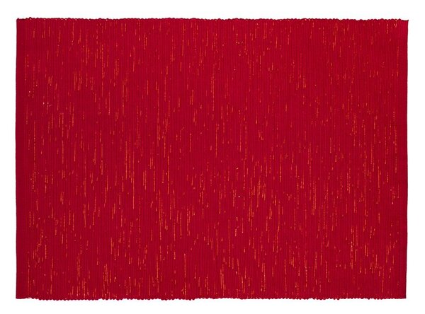 Prostírání RIB uni s lurexem červenozlatá prostírání cca 30 x 45 cm