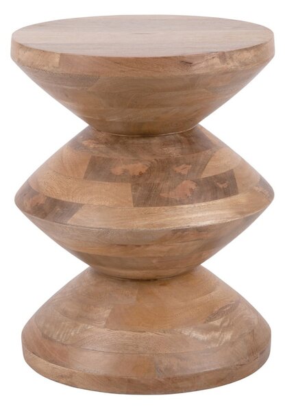 Kulatý odkládací stolek z mangového dřeva ø 35 cm Totem – Leitmotiv