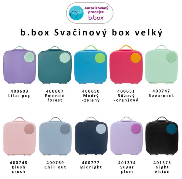 B.box Svačinový box velký Barva: Růžový/oranžový