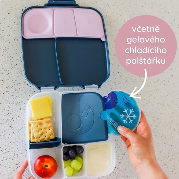 B.box Svačinový box velký Barva: Růžový/oranžový