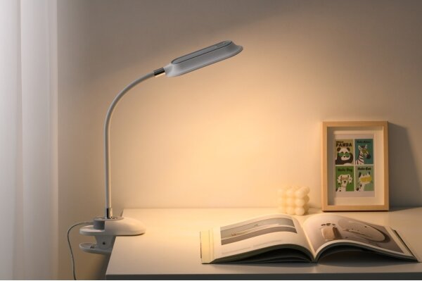 Immax 08997L - LED+CCT Stm stolní lampa s klip CLIP 7,5W/230V bílá