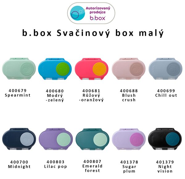 B.box Svačinový box malý Barva: Emerald forest