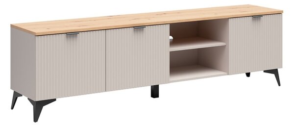 Televizní stolek Velton RTV3D, kašmír/dub artisan/béžová písková
