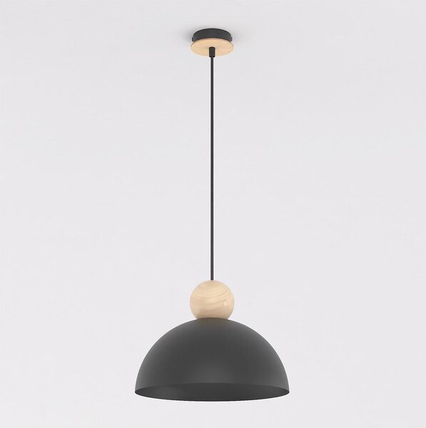 Závěsné svítidlo KAKI 1M – černé, 1× E27, šířka 30 cm