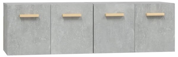 Nástěnné skříňky 2 ks betonově šedé 60x36,5x35 cm kompozit 3115631