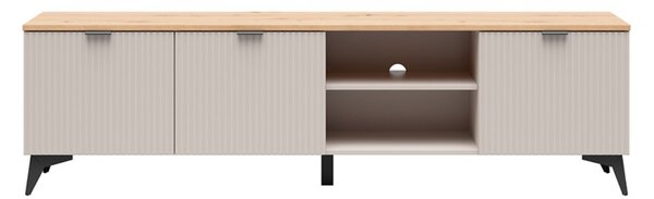 Televizní stolek Velton RTV3D, kašmír/dub artisan/béžová písková