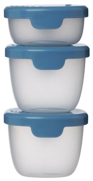 B.box Sada krabiček Snack tubs 3 ks Barva: modrá