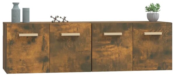 Nástěnné skříňky 2 ks kouřový dub 60 x 36,5 x 35 cm kompozit 3115633