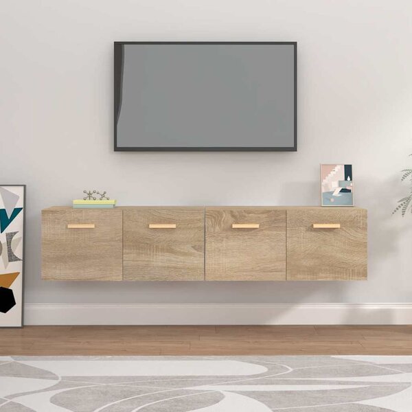 Nástěnné skříňky 2 ks dub sonoma 80x35x36,5 cm kompozitní dřevo 3115646