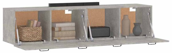 Nástěnné skříňky 2 ks betonově šedé 60x36,5x35 cm kompozit 3115639