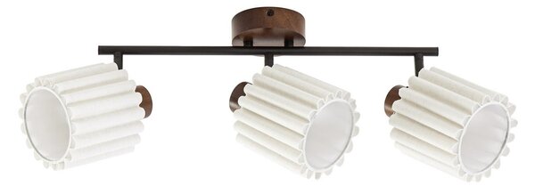 Stropní Lampa Lindby, Shiloh, stmívatelné, Dřevo, Obývací pokoj, Tkanina / Textil, Moderní