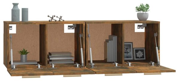 Nástěnné skříňky 2 ks kouřový dub 60 x 36,5 x 35 cm kompozit 3115633