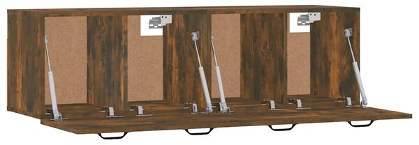 Nástěnné skříňky 2 ks kouřový dub 80 x 35 x 36,5 cm kompozit 3115657