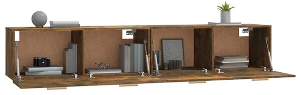 Nástěnné skříňky 2 ks kouřový dub 100 x 36,5 x 35 cm kompozit 3115665