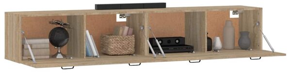 Nástěnné skříňky 2 ks dub sonoma 100x36,5x35cm kompozitní dřevo 3115670