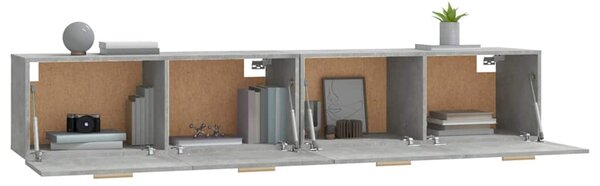 Nástěnné skříňky 2 ks betonově šedé 100x36,5x35 cm kompozit 3115663