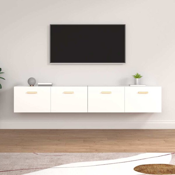 Nástěnné skříňky 2 ks bílé 100 x 36,5 x 35 cm kompozitní dřevo 3115660