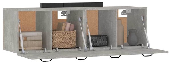 Nástěnné skříňky 2 ks betonově šedé 80 x 35 x 36,5 cm kompozit 3115655
