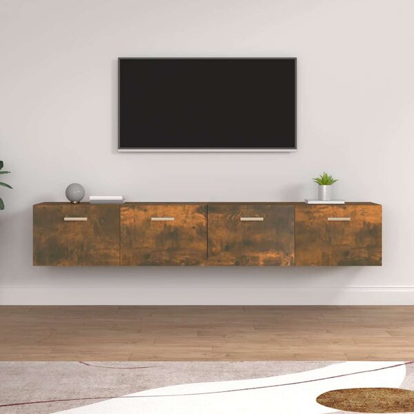 Nástěnné skříňky 2 ks kouřový dub 100 x 36,5 x 35 cm kompozit 3115665